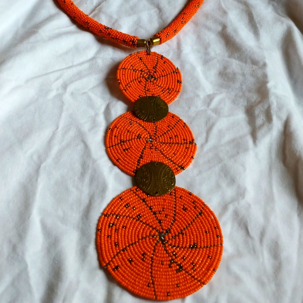 African beaded necklace